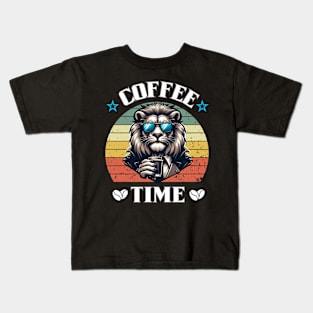 lion coffee Kids T-Shirt